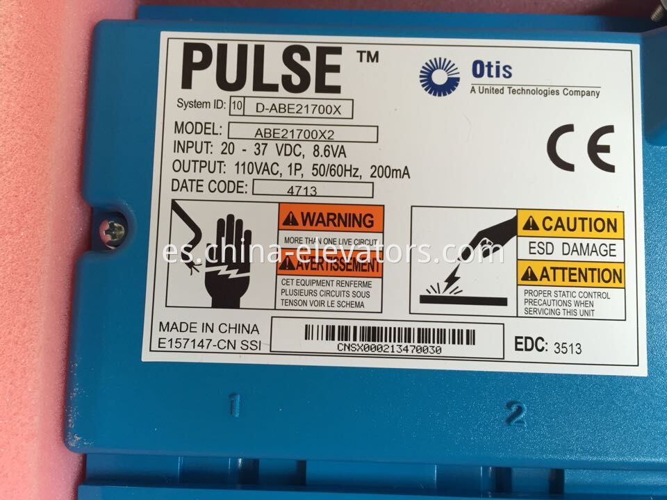 Sistema de monitoreo CSB de ascensor OTIS para la correa de acero MRL ABE21700X2 OTIS Elevator CSB Monitoring System for MRL Steel Belt ABE21700X2